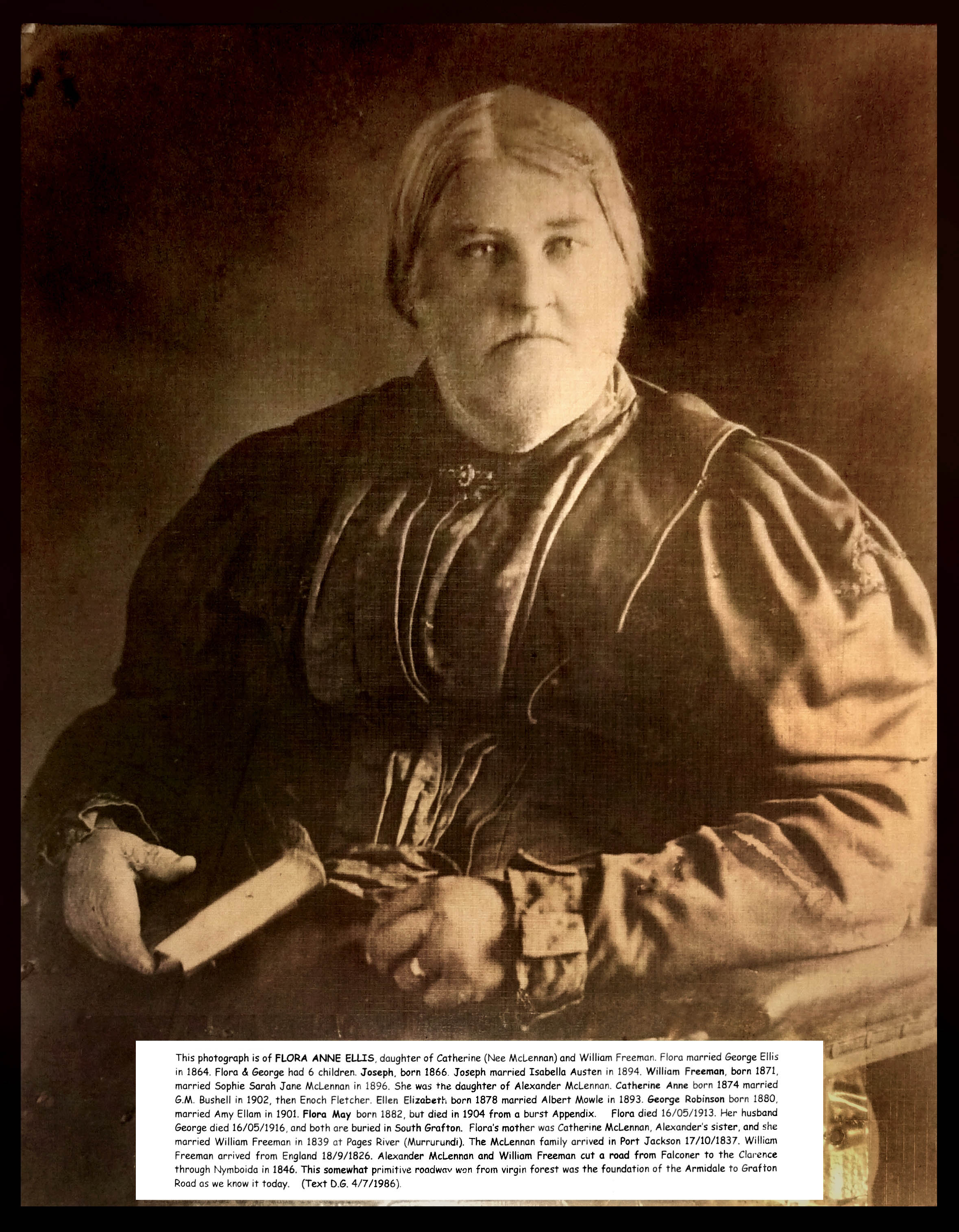 Photo of photos/Flora Ann Freeman b c1843 frm Coach Stn Nymboida